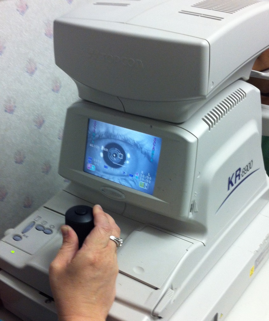 Hand on Eye Diagnostic Equipment